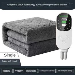 Blankets Graphene Car Electric Blanket 180x70CM Size 12V Vehicle Heating Pad Far-infrared Physical Therapy 60W Mat