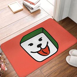 Carpets Dog Red Background Mahjong Tiles Bathroom Mat Rug Home Doormat Kitchen Carpet Decoration