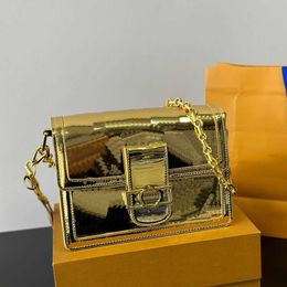 designer Bag Cruise Gold silver patent leather Chain Cross Body Womens Designers Luxurys Handbag Designer Clutch bag 240315