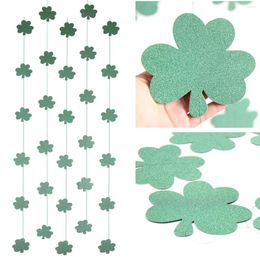 Party Decoration 1.8m Clover Pull Strip Hanging Rattan Wedding Stage Setting Layout Christmas Decor Supplies Wall Ornaments