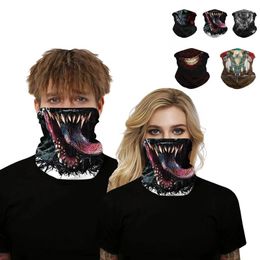 Bandanas Skull Digital Print Magic Scarf Personalized Mask Quick-Dry Sweat Absorbing Outdoor Riding Protection