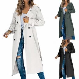 korean Reviews Many Clothes Women'S Mid Length Casual Versatile Trench Coat Autumn New Urban Casual Coat Chamarras Para Mujeres t4ot#