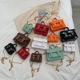 Bag Women Mini Chain Crossbody 2024 High Quality Patent Leather Shoulder Ladies Messenger Girls Cute Jelly Tote Bags