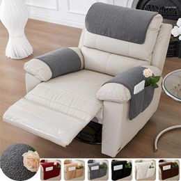 Chair Covers Lamb Plush Recliner Slipcover Mat Anti Slip Dog Pet Kids Sofa Armchair Cover Solid Couch Armrest Towel Furniture Protector