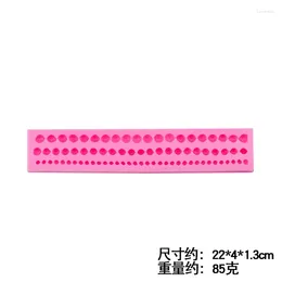 Baking Moulds Fondant Silicone Mold Pearl Cake Long Strip Shape Resin Molds 19-18