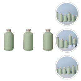 Liquid Soap Dispenser 3 Pcs Shower Gel Bottle Refillable Storage Container Shampoo Holding Bottles Body Lotion Home Use Woman