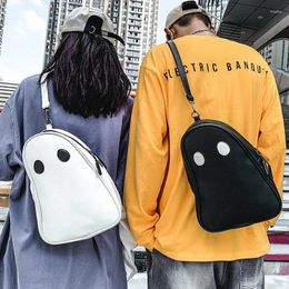 Backpack Oxford Funny Ghost Nylon Chest Bag Student Fashion Street Large-Capacity Halloween School