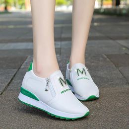 Casual Shoes White Wedge Sneakers Women Ladies Platform Wedges For Woman