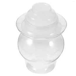 Storage Bottles Plastic Kimchi Jar Pots Vegetable With Cover Canister Home Pickle Household Pickling Fermentation