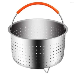 Cookware Sets Stainless Steel Steamer Basket Pressure Cooker With Silicone Covered Handle Sturdy