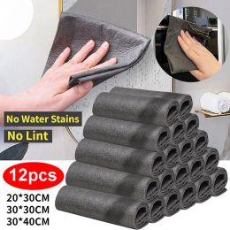 Feeding Thicker Magic Cleaning Cloth No Watermark No Trace Clean Rag Microfiber Wash Reusable Dried Wiping Window Glass Kitchen Towel