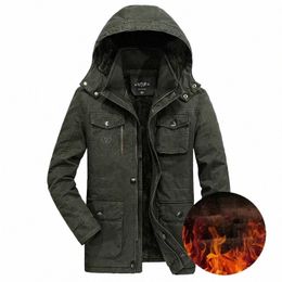plus Size 7XL 8XL Military Winter Jacket Men Outwear Cott Thick Warm Windbreaker Men Jackets Wool Liner Hooded Parkas Hombre v7Hy#