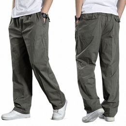 men's Cargo Pants Summer Spring Cott Work Wear New In Large Size 6XL Casual Climbing Joggers Sweatpants Hombre Autumn Trousers r1ZD#