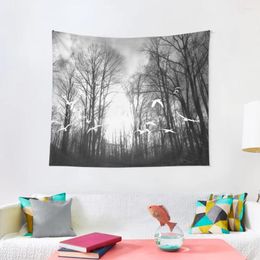 Tapestries Ghost Forest Tapestry Hanging Wall Carpet Tapete For The Christmas Decoration