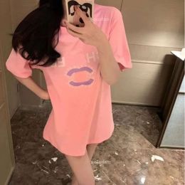 Clothes Designer Women T Shirt Cotton Crew-Neck High-End Fashion Short Sleeve C-Letter Print Casual Sporty Style