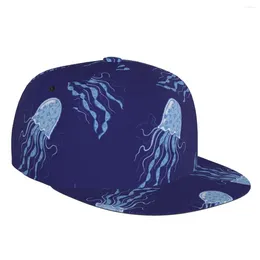 Ball Caps Jellyfish 3D Print Baseball Cap Casual Sun Hat Elegant Ethnic Style Fashion Stage Hip Hop Women Men