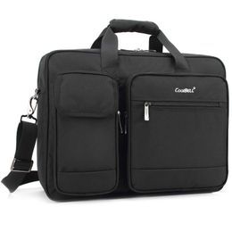 Laptop Cases Backpack CoolBELL 15.6/17.3 Inch Bag Canvas Briefcase Protective Messenger Shoulder For / Ultrabook Tablet 24328