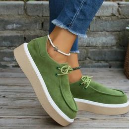 Casual Shoes Large Size 43 Women's Comfort Breathable Suede Sneakers Ladies Low Top Thick Sole Sports For Women Zapatos Mujer