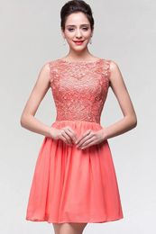 Party Dresses 2024 Lace Short Homecoming Dress A Line Knee Length Chiffon Mini Cocktail Women Sexy Formal Evening Gowns