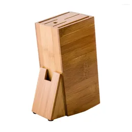 Jewelry Pouches Wood Knife Holder Block Stand Knives Storage Shelf Rack Box Organizer Kitchen Accessories Tool