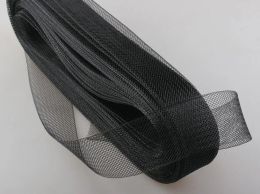 Fabric Flat Stiff Plain Hard Hair Horse fine Braid For Making Dress And Hat Black White For Choose 100yard/lot