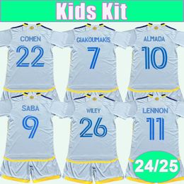 2024 25 Atlanta Uni ted Kids Kit Soccer Jerseys GREGERSEN ALMADA GIAKOUMAKIS WILEY LENNON ABRAM Away Child Suit Football Shirt Short Sleeve Uniforms