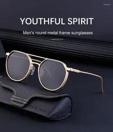 Sunglasses Fashion Brand Retro Women Personalised Metal Eyeglass Frame Summer Driving Sunshade Glasses Men Gafas De Sol UV400