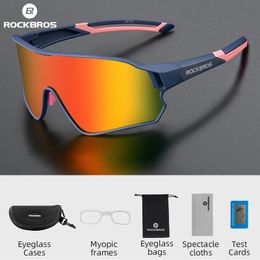 ROCKBROS Bicycle Glasses UV400 Polarized Sun Protection Men Women Eyewear Cycling Sunglasses Outstoor Bike 240314
