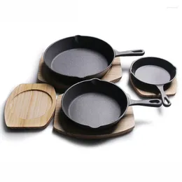 Cookware Sets Cast Iron Pan Kitchen Stovetop Oven Use Pre-seasoned Grill Non Stick Frying With Silicone Handle Holder