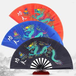 Decorative Figurines Fan Elegant Chinese Style Folding Pattern For Tai Chi Classical Dance Home Decoration Non-fading