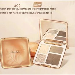 Judydoll 3d Palette Flashing Pearlescent Eye Shadow Face Natural Modification High Waterproof Lasting Facial Makeup 240327