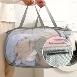 Laundry Bags Foldable Baskets 1/2/3 Compartments Clothes Hampers Portable Dirty Basket Household Large Capacity Storage Bag