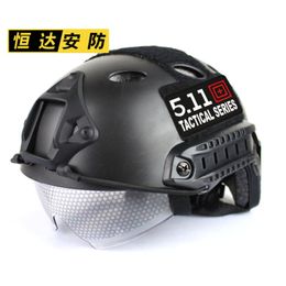 FAST Helmet Wind Lens Helmet PJ Elliptical Hole Game CS Rail Helmet