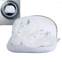 Laundry Bags Shoes Wash Cleaning Mesh Reusable Bra Fine Bag With Zipper For Bras Sneakers Socks