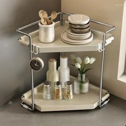 Kitchen Storage Household Corner Rack Tabletop Triangular Seasoning Knife And Chopstick Barrel Organiser