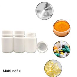 Polijsters 100pcs/lot 50cc 50ml Hdpe White Empty Plastic Pill Bottle with Tamper Proof Cap, Empty Capsule Bottle with Tamper Evident Cap