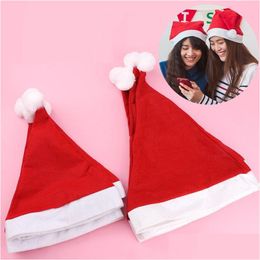 Christmas Decorations Hats Adt And Kids Non Woven Xmas-Hat Santa Claus Cosplay Festival Party Supplies T9I002476 Drop Delivery Home Ga Dhjrm