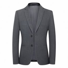 british's Style Vintage Solid Blazer Men Casual Slim Fit Suit Jacket Single Butt Busin Social Blazer Plus Size 3XL Hombre K1Fz#