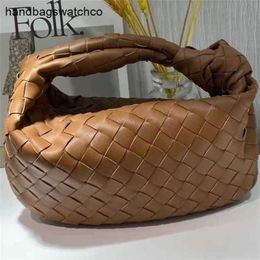 BottegVenetas Teen Jodie Knotted Underarm Handbag 7A Woven Genuine Leather Leather the Latest Knitted Is Made of All Cow Leather and Does Not Match the Soft Art Han