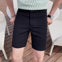 Men's Shorts Summer Straight Leg Knee-length Suit EuropeanAmerican Pocket Zipper Casual Trend Fashion Simple Men