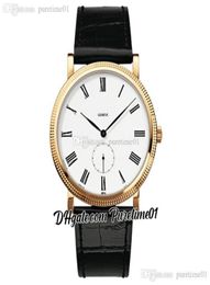 2022 Calatrava 5119J001 Automatic Mens Watch 40mm 18K Yellow Gold White Dial Roman Markers Black Leather Strap 11 Styles Watches 1673303