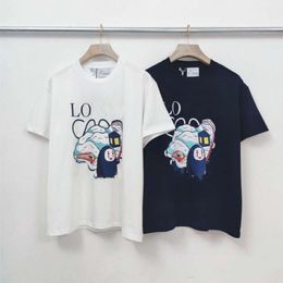 summer men t shirt designer T shirts mens womens loose short sleeve Shirt fashion cartoon print graphic tee two Colour