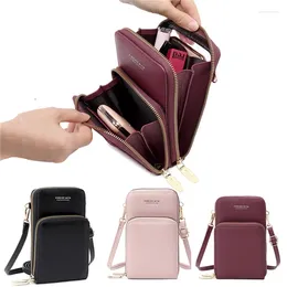 Shoulder Bags Women Mobile Phone Bag Mini Crossbody Universal Cash Female Single Handbags Wallet 2024