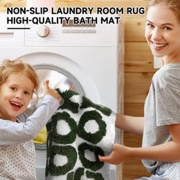 Carpets Non-slip Laundry Room Rug Anti-slip Bathroom Floor Ultra-thick Super Soft Quick Dry Water For