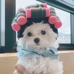 Dog Apparel Pet Hat Adorable Cat Headgear Fastener Tape Design Soft Comfortable Lightweight Party Cute Cartoon Cross-dressing