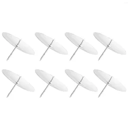 Candle Holders 8 Pcs Glass Taper Holder Metal Festival Fixator Iron Soy Wax Fixing Supplies