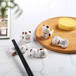 Chopsticks Ceramic Pen Rest Writing Brush Holder Chinese Calligraphy For Watercolor Ink Painting School Office Supplies