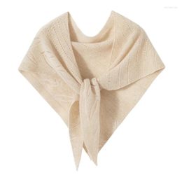 Scarves Wearing A Small Shawl Goat Cashmere With Korean Knitted Knot Air Conditioning Room Scarf For Women's Neck Protection Winter