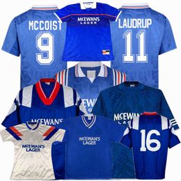 Retro classic 1982 83 1987 88 1994 95 96 97 2008 09 Rangers Soccer Jerseys ALBERTZ LAUDRUP MCCOIST GASCOIGNE Glasgow football shirt