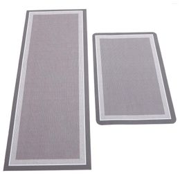 Carpets 2pcs Kitchen Rug Nonslip Washable Carpet Absorption Floor For Entryway